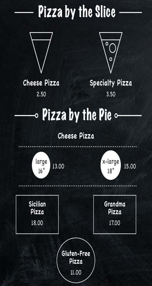 Page 4 of menu, Flames Pizza in New Paltz, NY